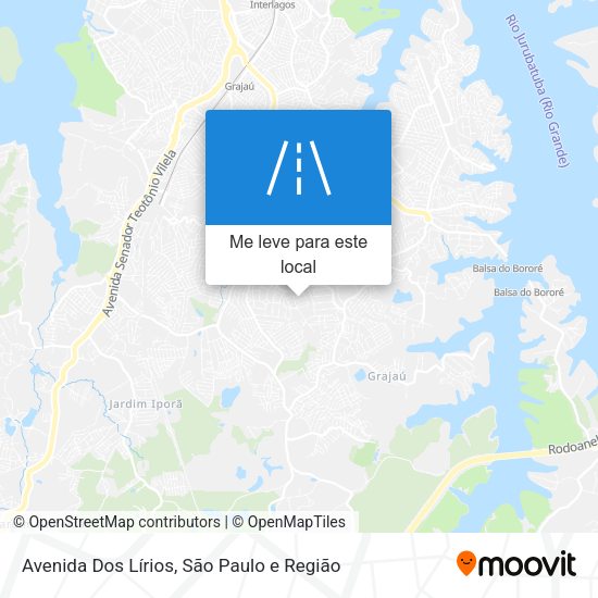 Avenida Dos Lírios mapa