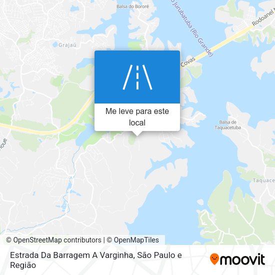 Estrada Da Barragem A Varginha mapa