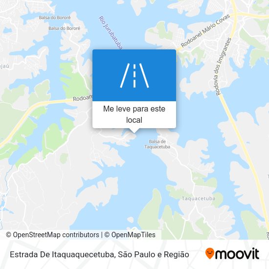 Estrada De Itaquaquecetuba mapa