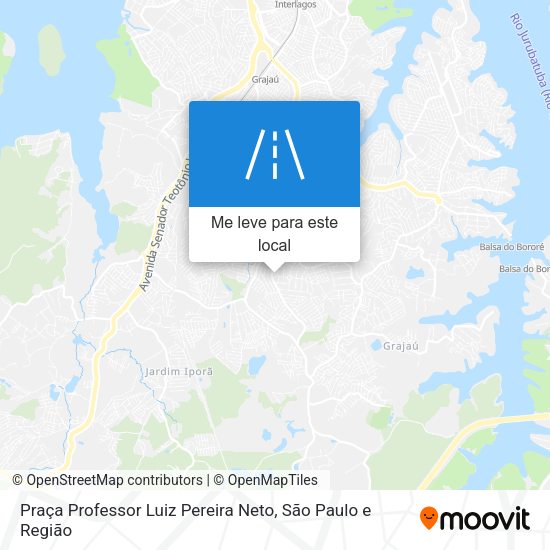 Praça Professor Luiz Pereira Neto mapa