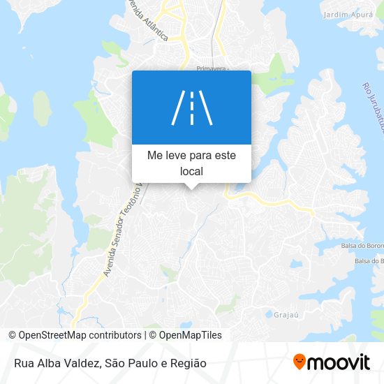 Rua Alba Valdez mapa