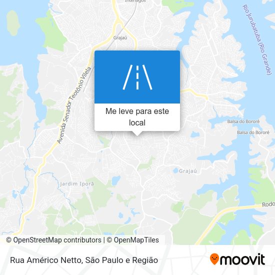 Rua Américo Netto mapa