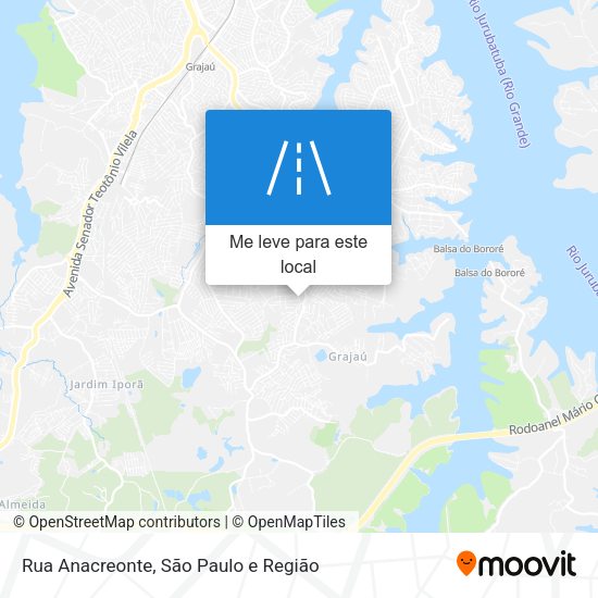 Rua Anacreonte mapa