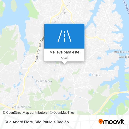 Rua André Fiore mapa
