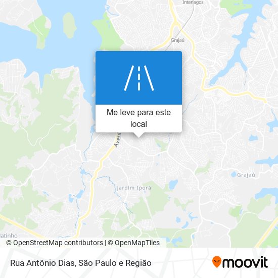 Rua Antônio Dias mapa