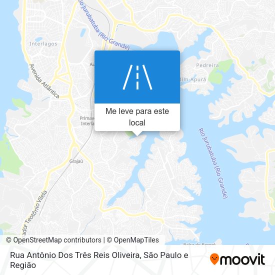 Rua Antônio Dos Três Reis Oliveira mapa