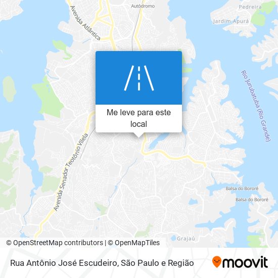 Rua Antônio José Escudeiro mapa