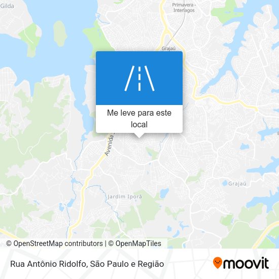 Rua Antônio Ridolfo mapa