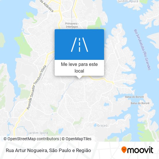 Rua Artur Nogueira mapa