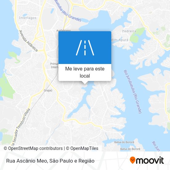 Rua Ascânio Meo mapa
