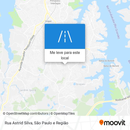 Rua Astrid Silva mapa