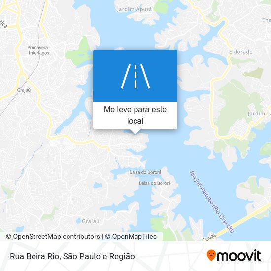 Rua Beira Rio mapa