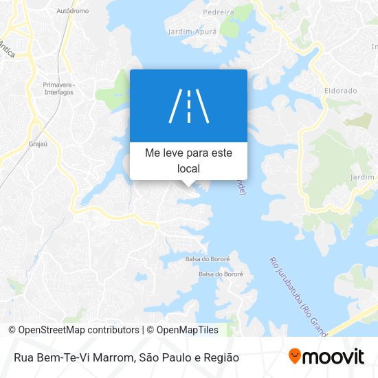 Rua Bem-Te-Vi Marrom mapa