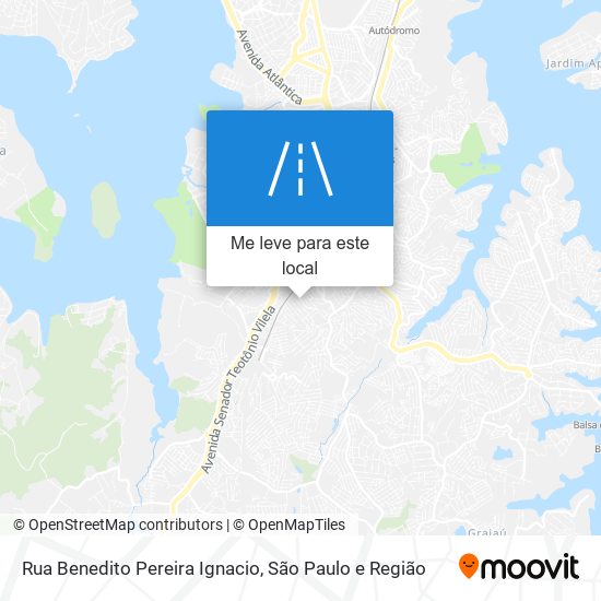 Rua Benedito Pereira Ignacio mapa