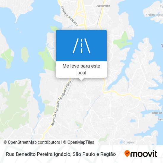 Rua Benedito Pereira Ignácio mapa