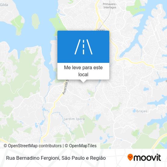 Rua Bernadino Fergioni mapa