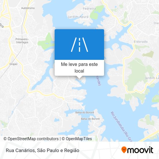 Rua Canários mapa