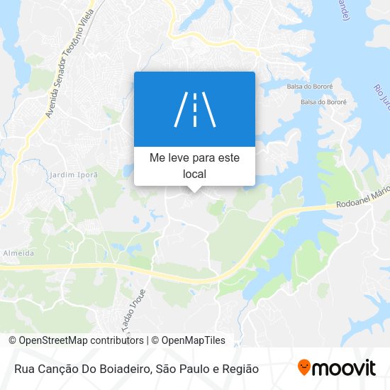 Rua Canção Do Boiadeiro mapa