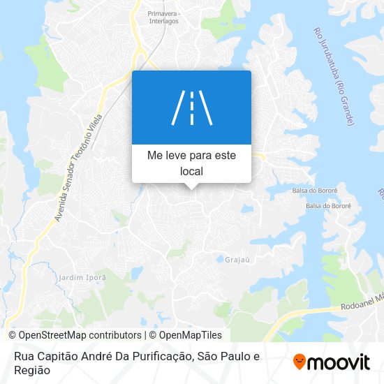 Rua Capitão André Da Purificação mapa