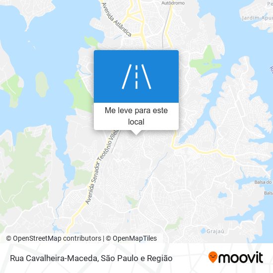 Rua Cavalheira-Maceda mapa