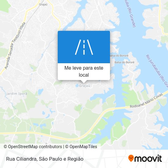 Rua Ciliandra mapa