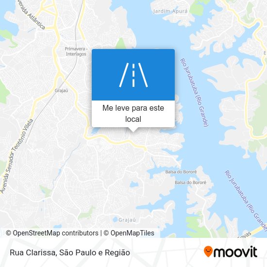 Rua Clarissa mapa
