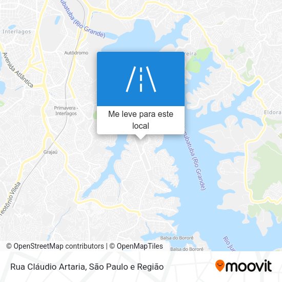 Rua Cláudio Artaria mapa