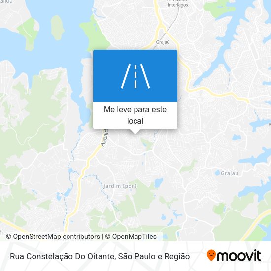 Rua Constelação Do Oitante mapa