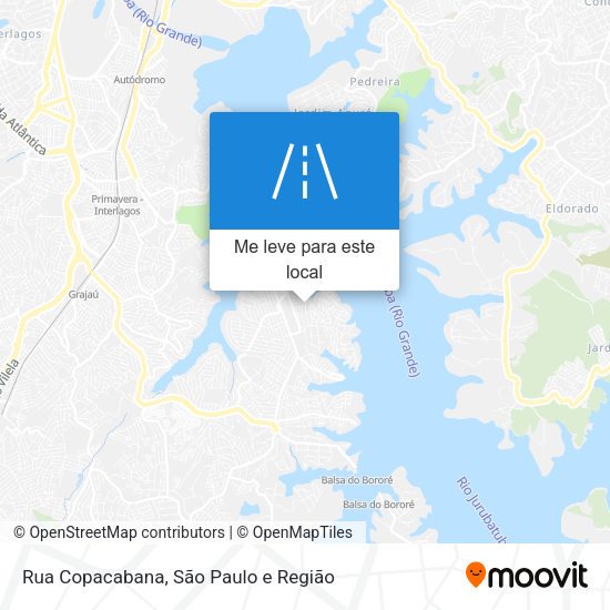 Rua Copacabana mapa