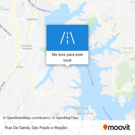 Rua Da Gavia mapa
