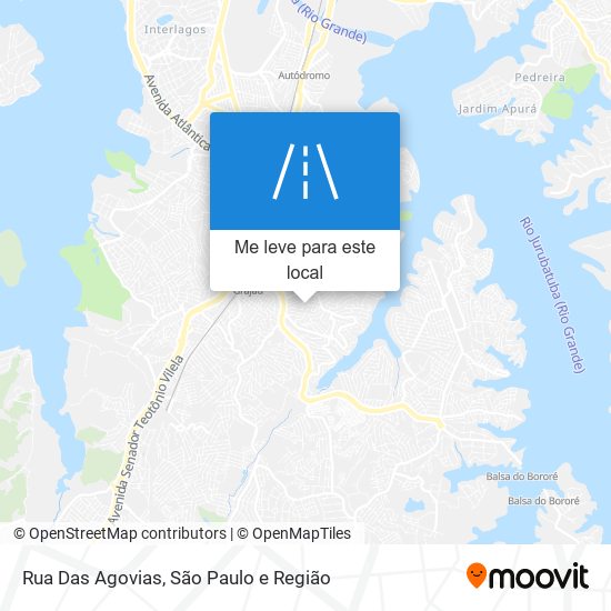 Rua Das Agovias mapa