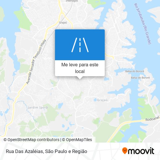 Rua Das Azaléias mapa