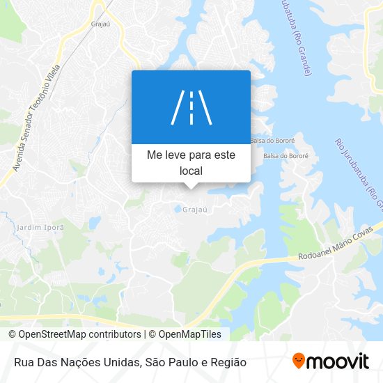 Rua Das Nações Unidas mapa