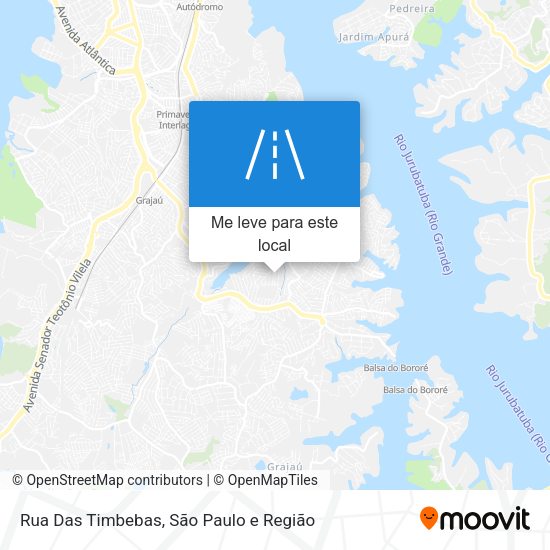 Rua Das Timbebas mapa