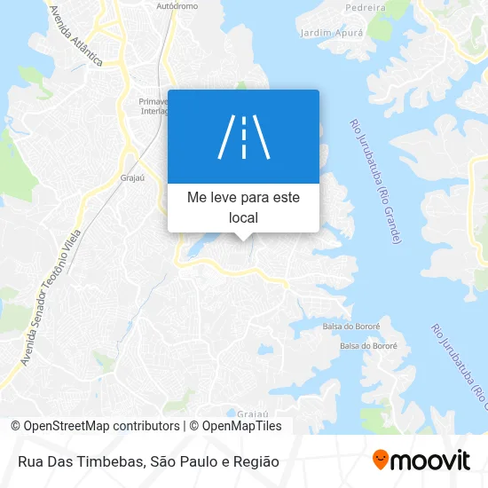 Rua Das Timbebas mapa