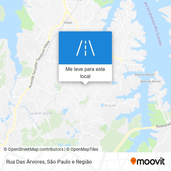 Rua Das Árvores mapa