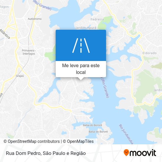 Rua Dom Pedro mapa