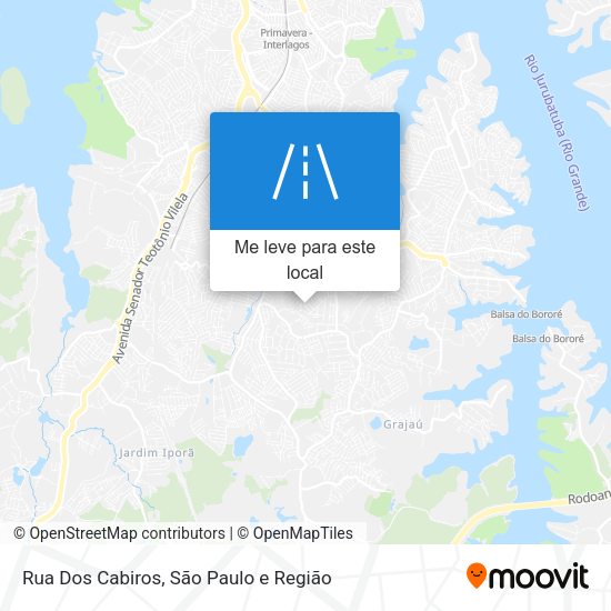 Rua Dos Cabiros mapa