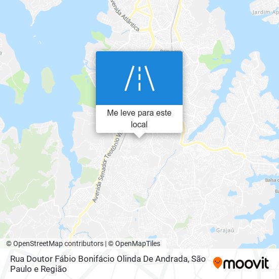 Rua Doutor Fábio Bonifácio Olinda De Andrada mapa