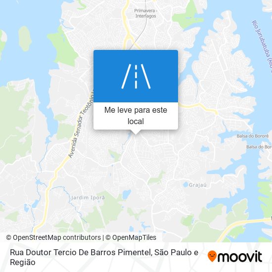 Rua Doutor Tercio De Barros Pimentel mapa