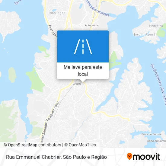Rua Emmanuel Chabrier mapa