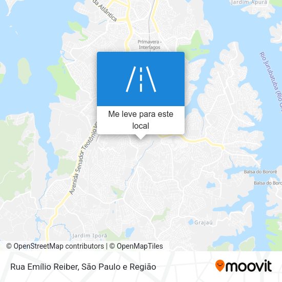 Rua Emílio Reiber mapa