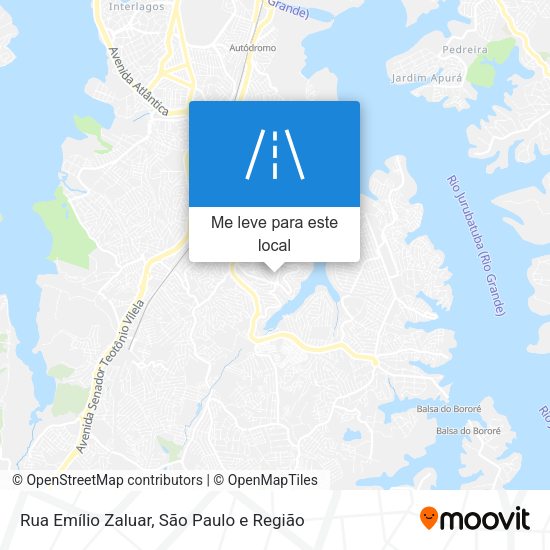 Rua Emílio Zaluar mapa