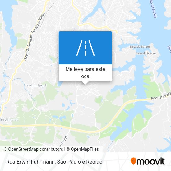 Rua Erwin Fuhrmann mapa