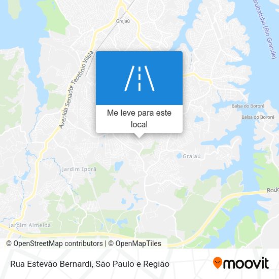 Rua Estevão Bernardi mapa