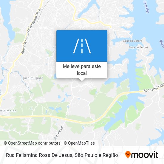 Rua Felismina Rosa De Jesus mapa