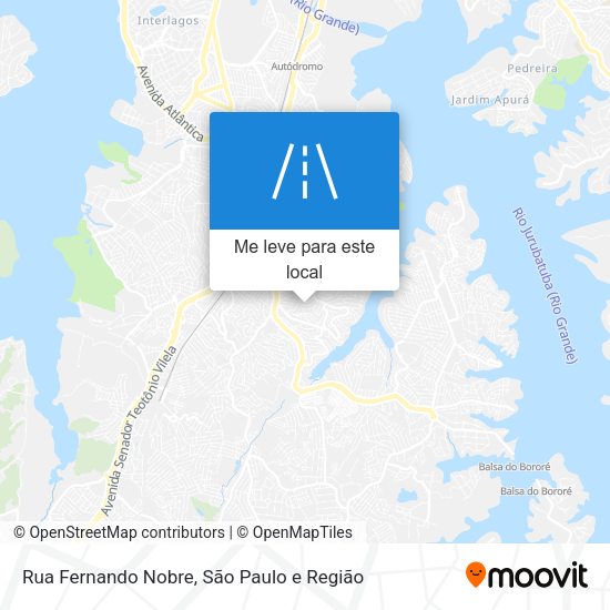 Rua Fernando Nobre mapa