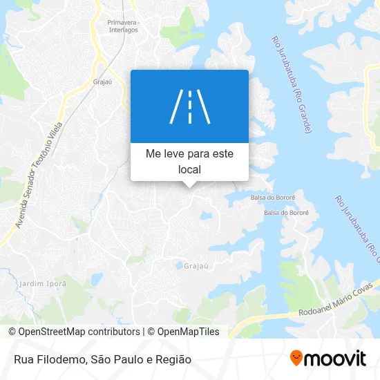 Rua Filodemo mapa