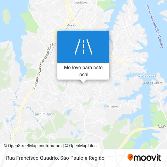 Rua Francisco Quadrio mapa