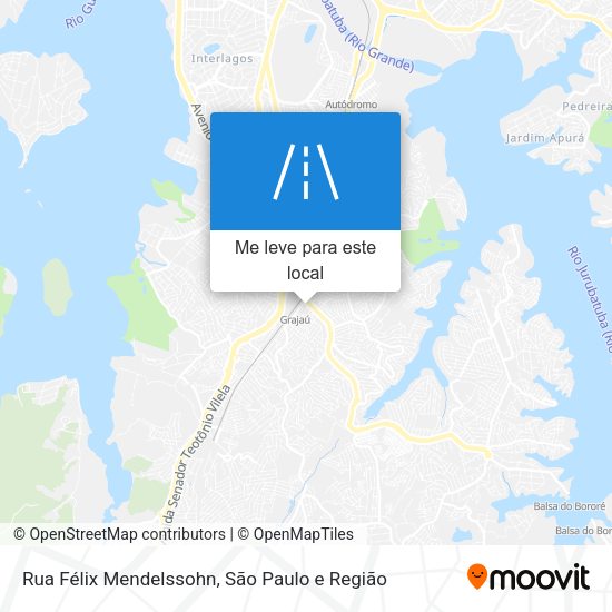 Rua Félix Mendelssohn mapa